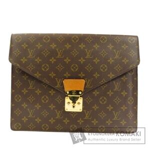 Louis Vuitton Document Case Shoulder Bag Monogram Canvas